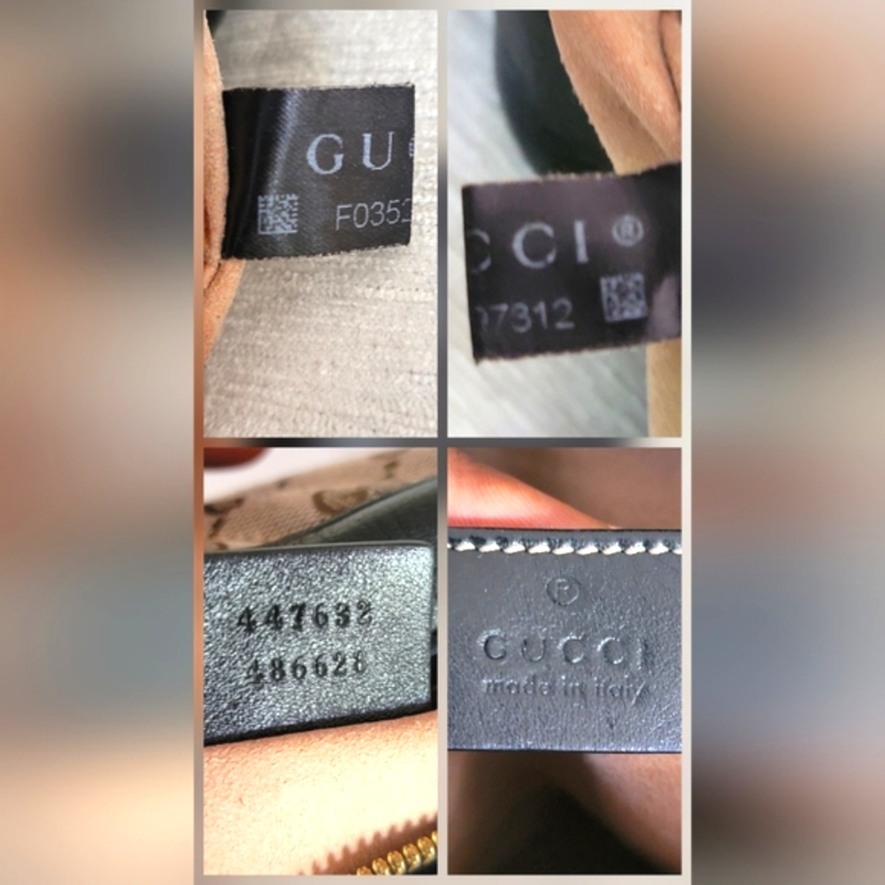 Auth💞Gucci Marmont Beige and Black Crossbody Bag - Picture 8 of 8